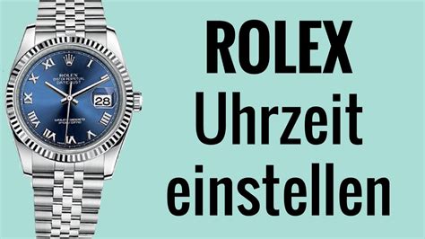 rolex aufziehen welche richtung|Rolex uhrzeit einstellen.